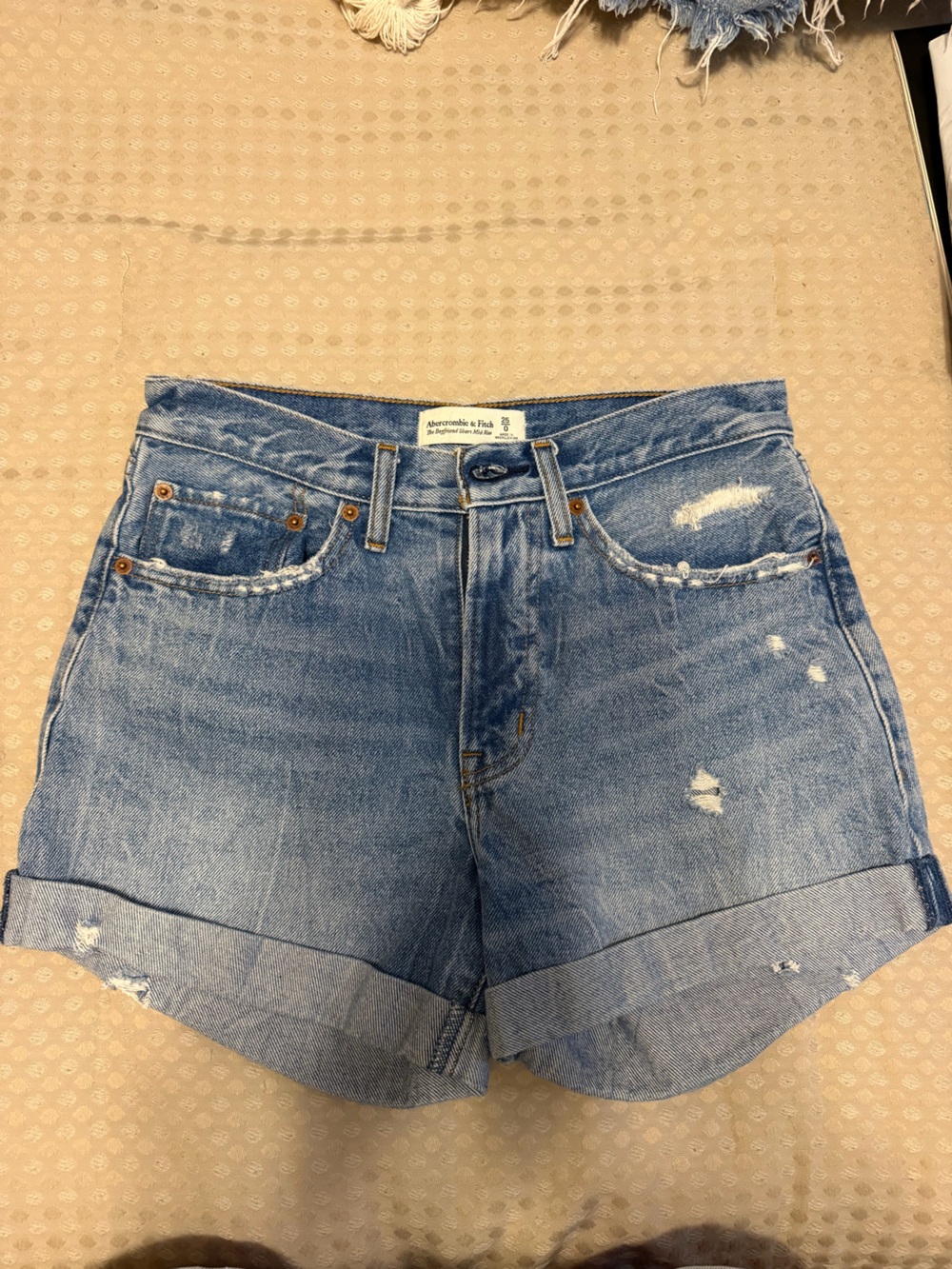 Abercrombie & Fitch Light Blue Denim Shorts